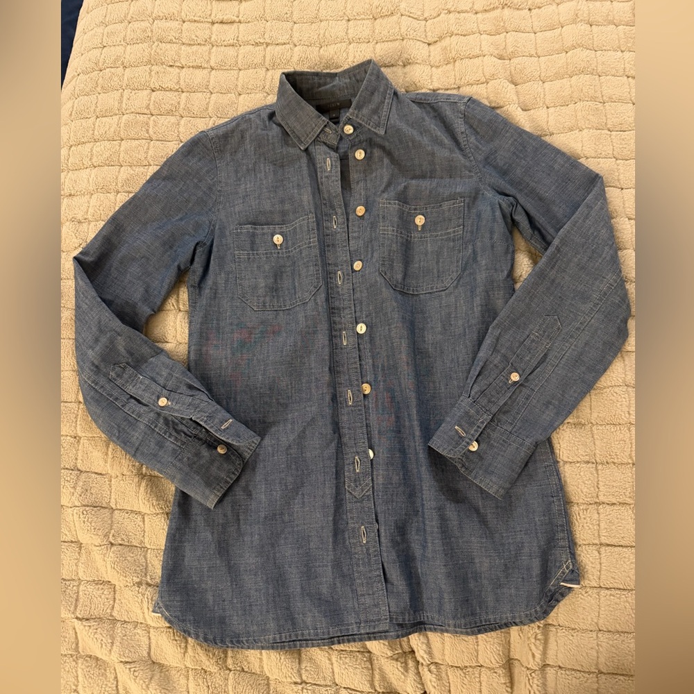 JCrew Blue Denim Shirt